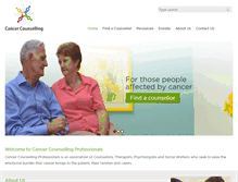 Tablet Screenshot of cancercounselling.com.au